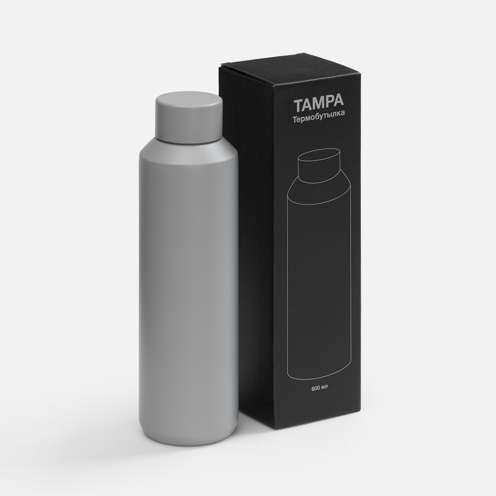 Термобутылка Tampa, серая в Иваново
